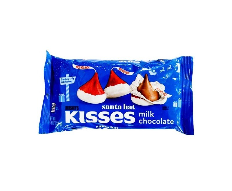Hershey&#39;s Kisses Milk Chocolate Santa Hat 221g