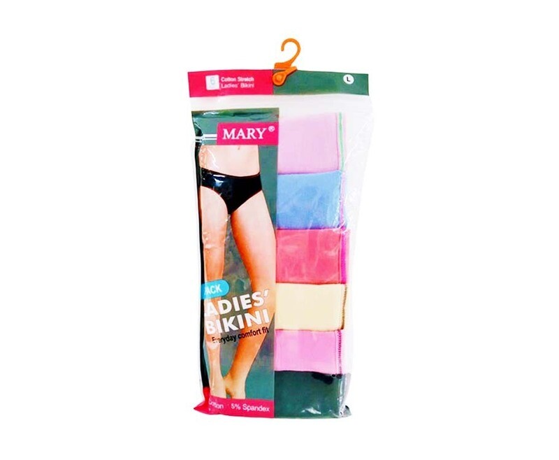 Mary Cotton Stretch Ladies&#39; Bikini L 6 Pack