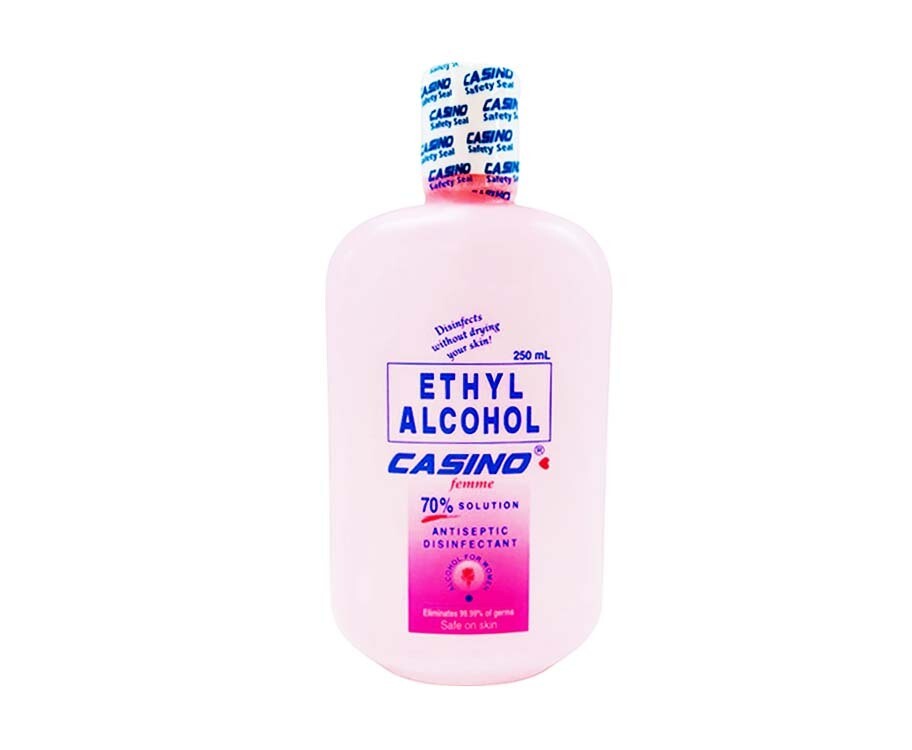 Casino Femme Ethyl Alcohol 70% Solution Antiseptic Disinfectant 250mL