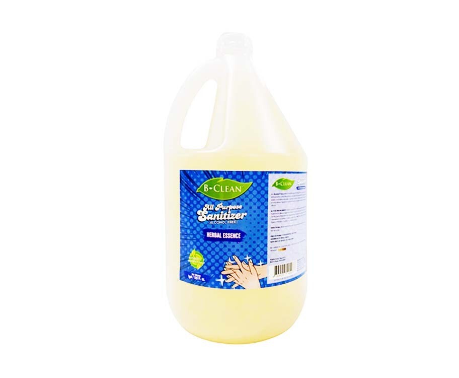B-Clean All Purpose Sanitizer (Alcohol Free) Antiseptic/ Disinfectant Herbal Essence 1 Gallon