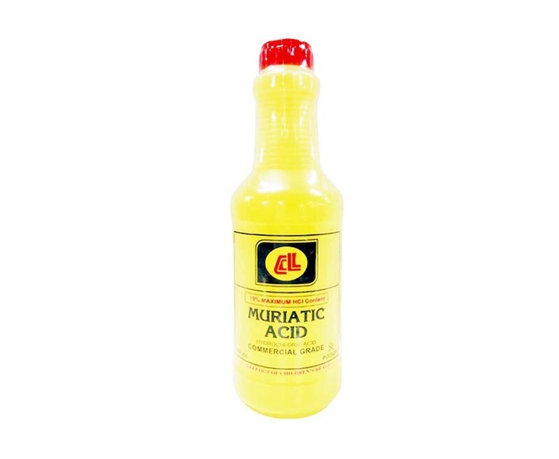 CL Muriatic Acid Hydrochloric Acid Commercial Grade 500mL