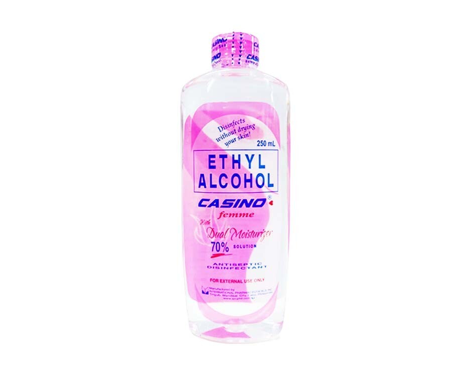 Casino Femme Ethyl Alcohol 70% Solution Antiseptic Disinfectant 250mL