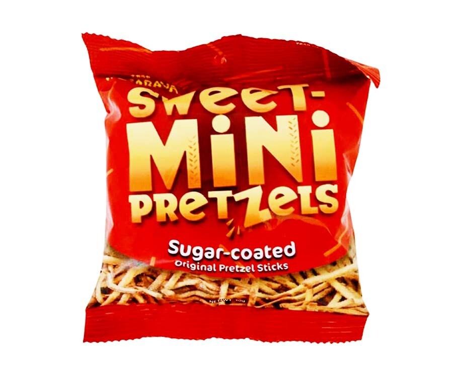 Nagaraya Sweet-Mini Pretzels Sugar-Coated Original Pretzel Sticks 30g