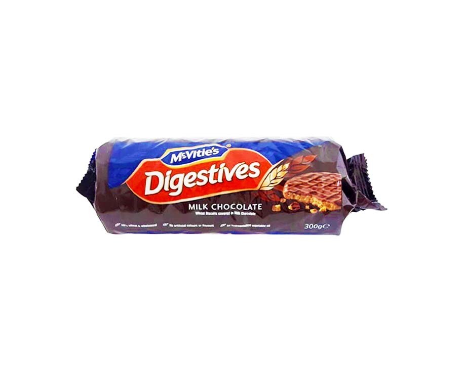 McVitie's Digestives Milk Chocolate Wheat Biscuits Covered in Milk