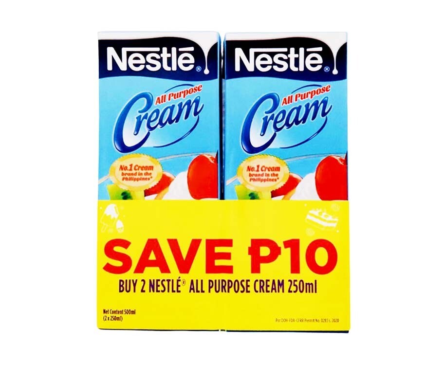 Nestlé All Purpose Cream (2 Packs x 250mL)