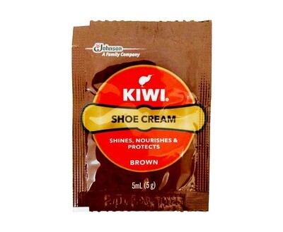 Kiwi Shoe Cream Brown Sachet 5mL (5g)