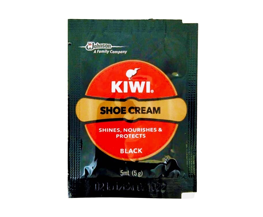 Kiwi Shoe Cream Black Sachet 5mL (5g)