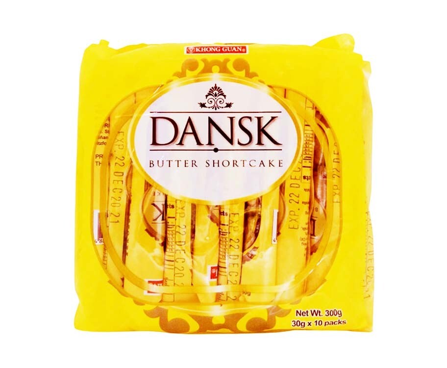 Khong Guan Dansk Butter Shortcake (10 Packs x 30g) 300g