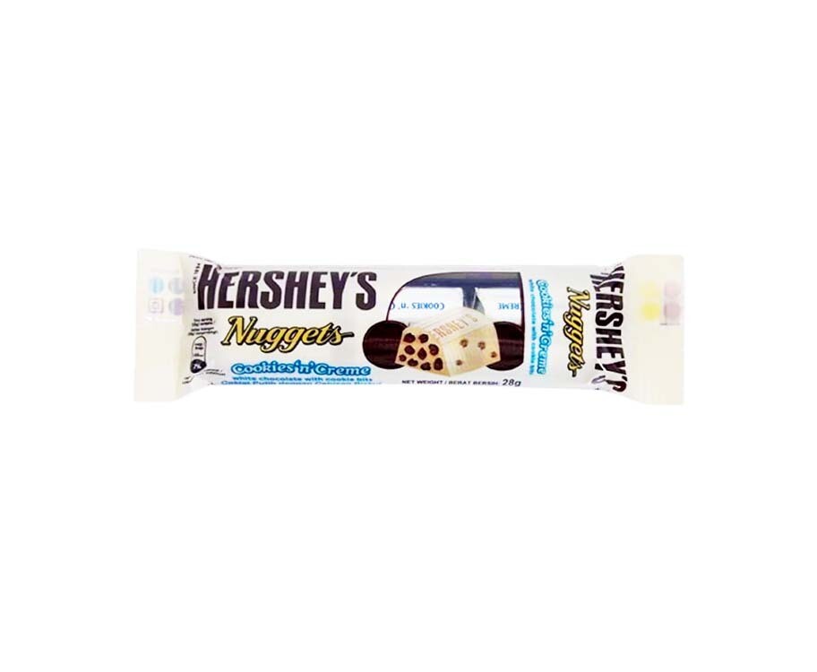 Hershey&#39;s Nuggets Cookies n&#39; Creme 28g