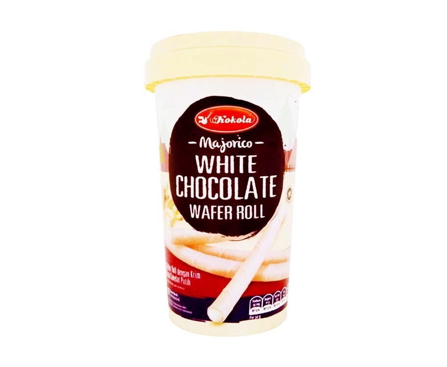 Kokola Majorico White Chocolate Wafer Roll 120g