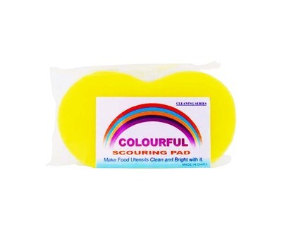Colourful Scouring Pad Foam with Scrubber 1 Piece