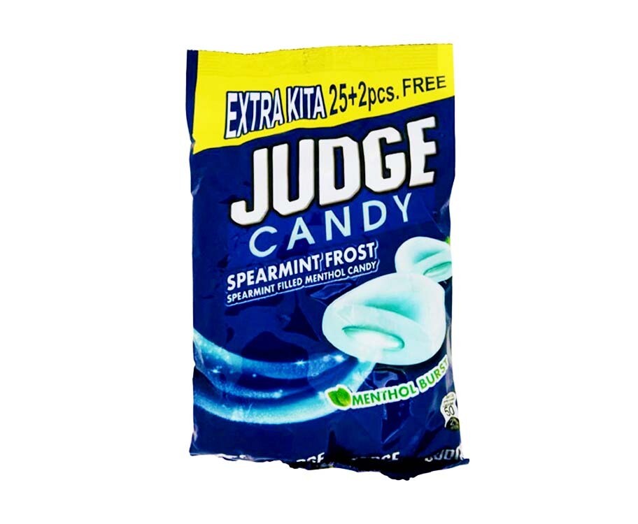 Judge Candy Spearmint Frost Spearmint Filled Menthol Candy Menthol Burst 27 Pieces 121.5g