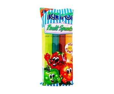 Jelliyum Ice Pop Fruit Spunts (Fruit Flavored Ice Candy) 8 Pieces 715g