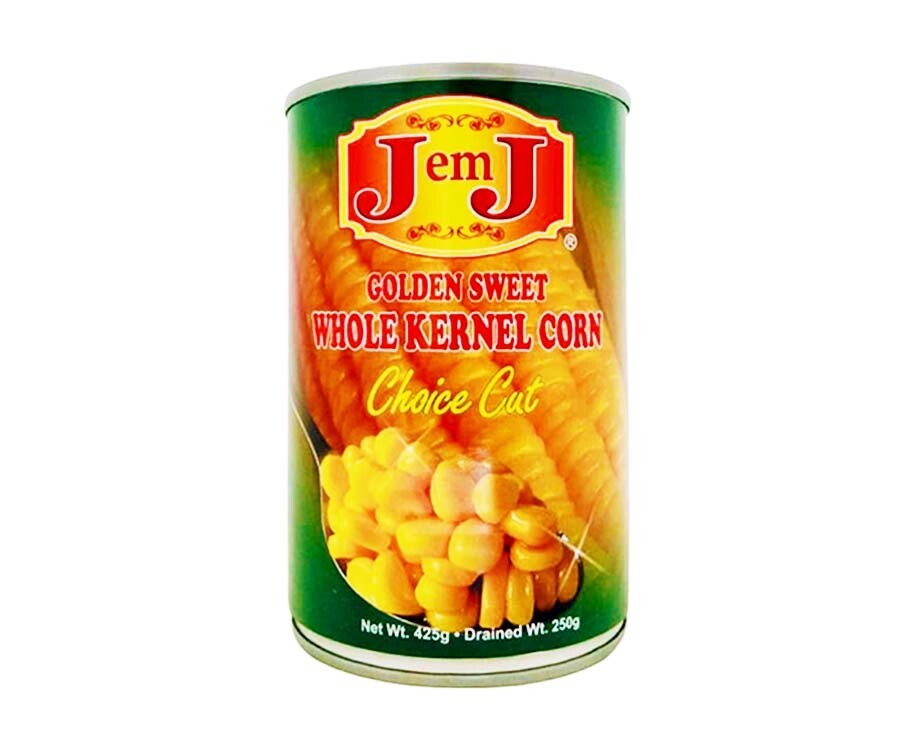 J em J Golden Sweet Whole Kernel Corn Choice Cut 425g