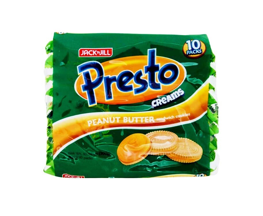 Jack 'n Jill Presto Creams Peanut Butter Sandwich Cookies (10 Packs x 30g) 300g