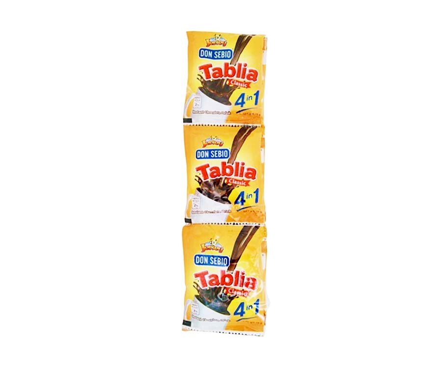 Jersey Don Sebio Tablia Classic 4-in-1 Instant Chocolate Drink (12 Packs x 15g)