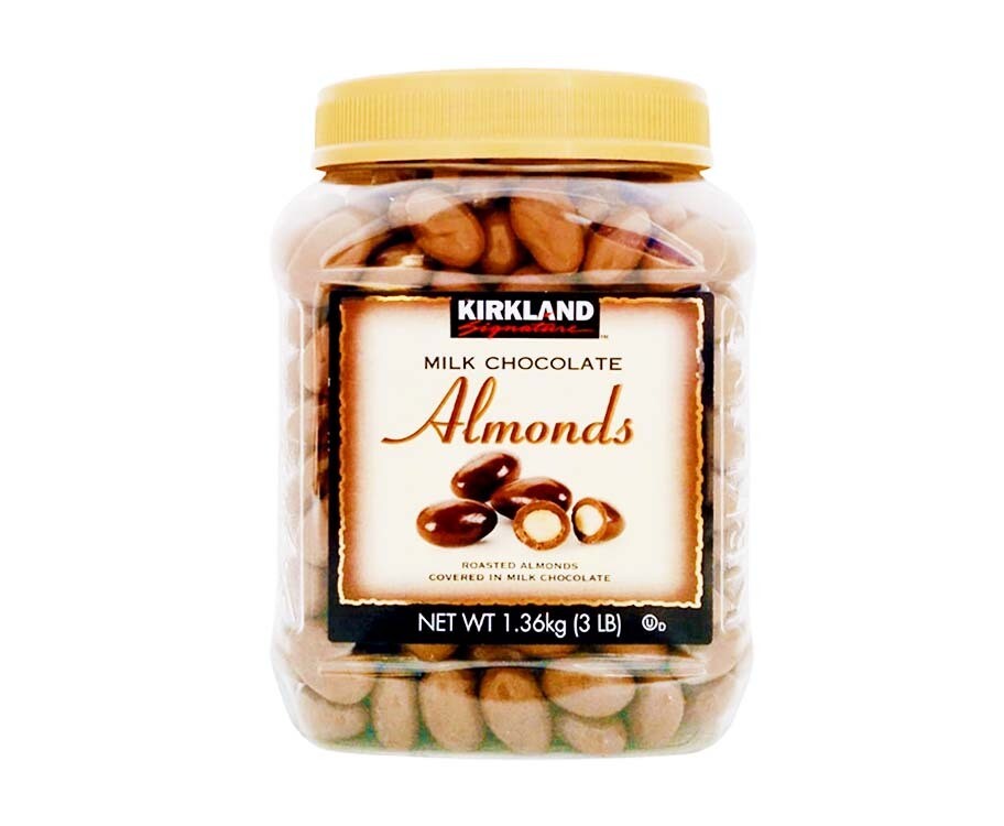Kirkland Signature Milk Chocolate Almonds 1.36kg (3lb)