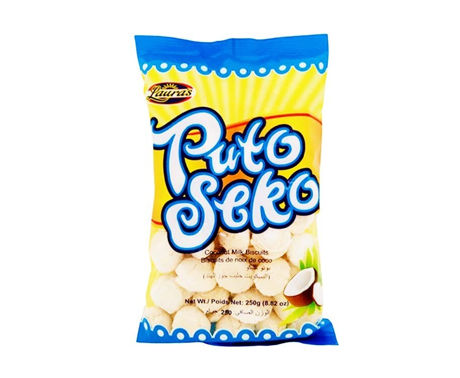 Laura&#39;s Puto Seko Coconut Milk Biscuits 250g (8.82 Oz)