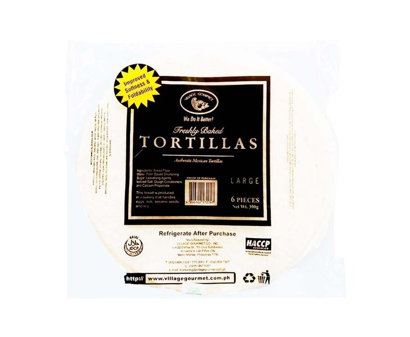 Village Gourmet Tortillas Large 6 Pieces 390g