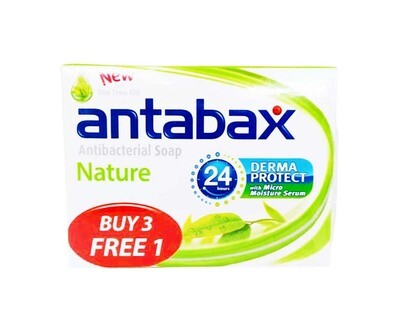 Antabax Antibacterial Soap Nature with Tea Tree Oil (3+1 Packs x 85g)