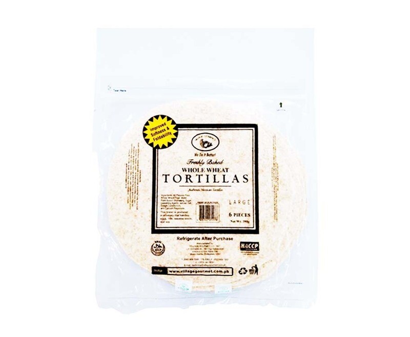 Village Gourmet Whole Wheat Tortillas Large 6 Pieces 390g