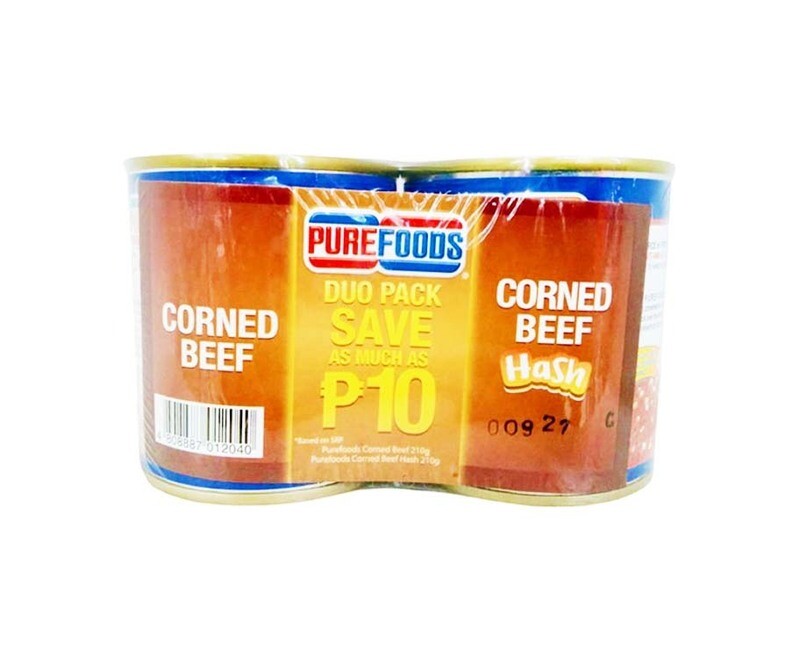 Purefoods Corned Beef 210g + Purefoods Corned Beef Hash 210g Duo Pack
