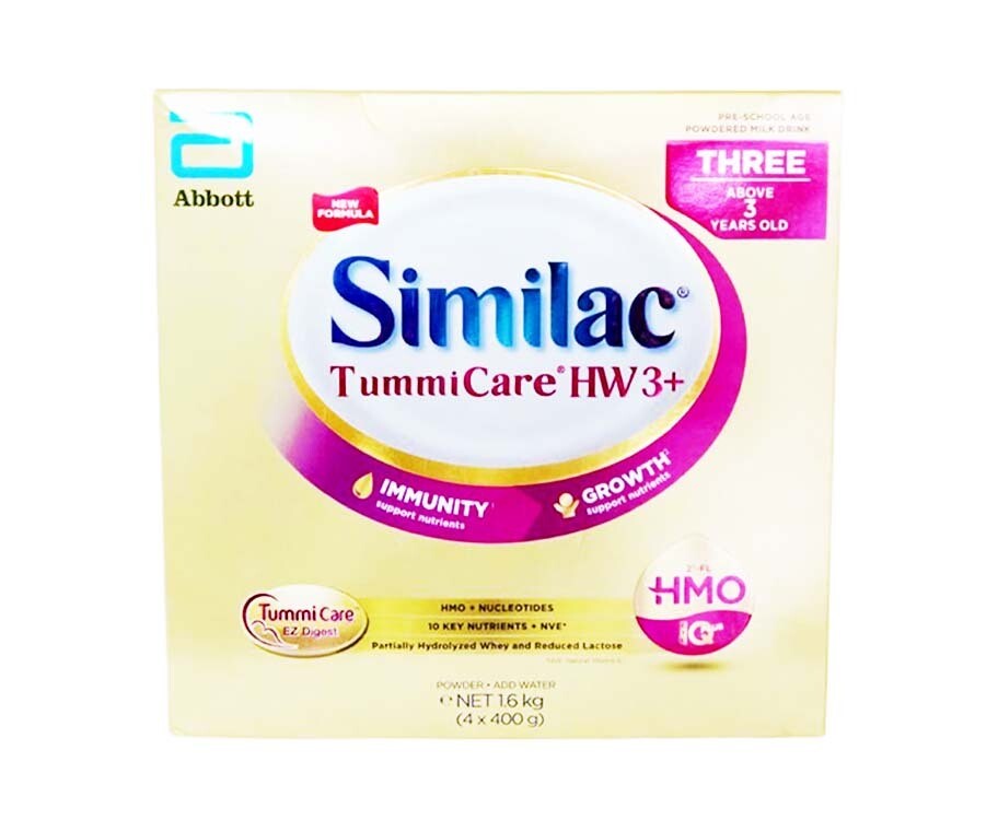 Abbott Similac TummiCare HW 3+ Three Above 3 Years Old Pre-School Age Powdered Milk Drink 1.6kg