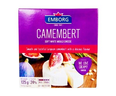Emborg Camembert Soft White Mould Cheese 125g