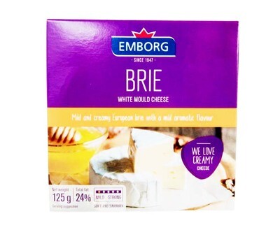 Emborg Brie White Mould Cheese 125g