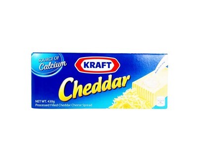 Kraft Cheddar Cheese Processed Filled Cheddar Cheese Spread 430g