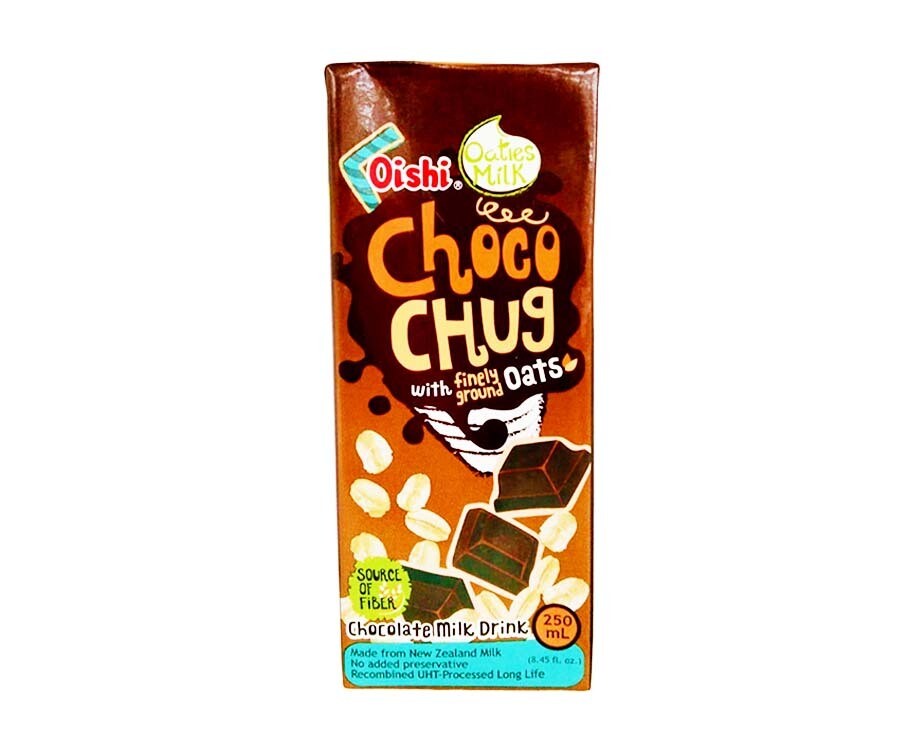 Oishi Choco Chug Oaties Milk With Finely Ground Oats Chocolate Milk Drink 250mL