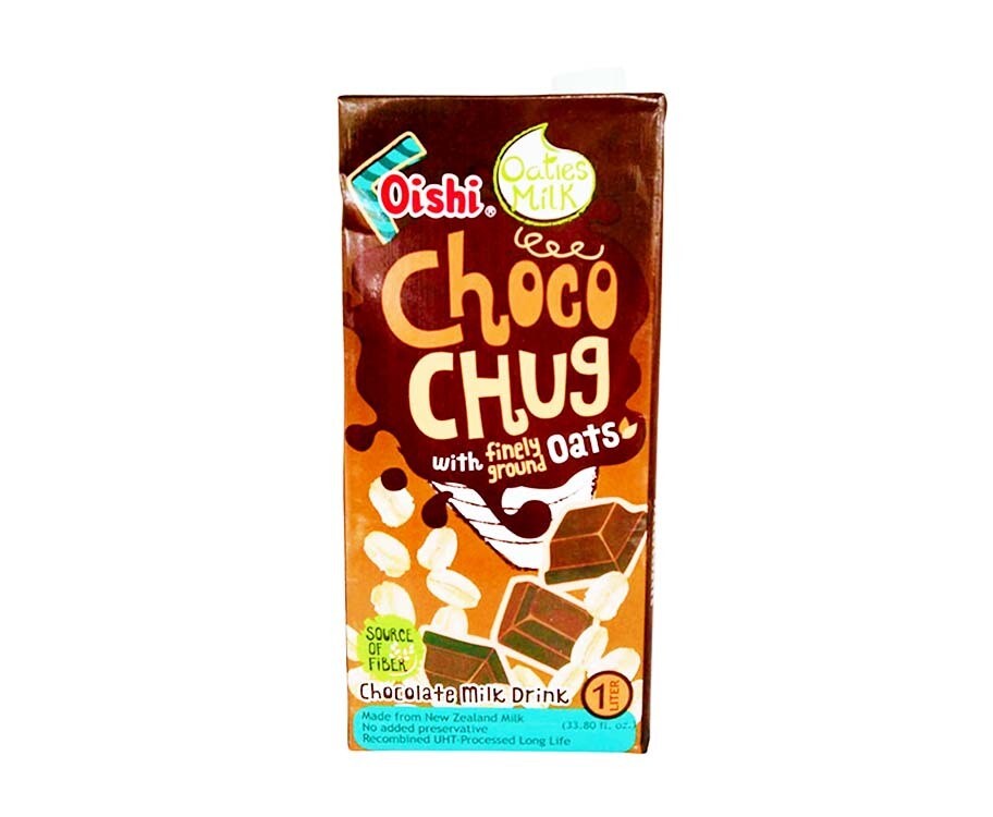 Oishi Choco Chug with Finely Ground Oats Chocolate Milk Drink 1L