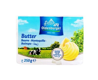 Oldenburger Unsalted Butter 250g
