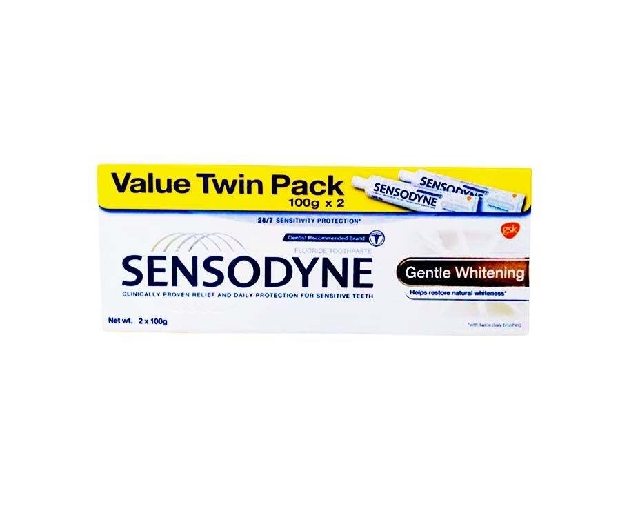 Sensodyne Gentle Whitening Value Twinpack (2 Tubes x 100g)