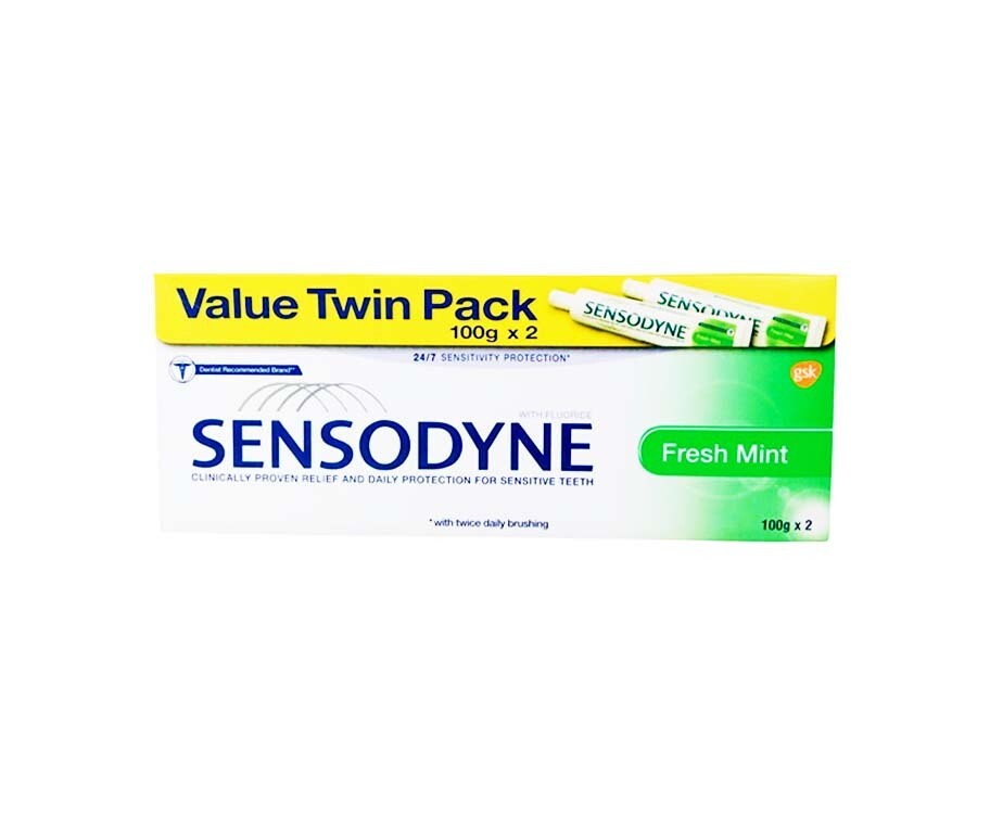 Sensodyne Value Twin Pack Fresh Mint (2 Tubes x 100g)