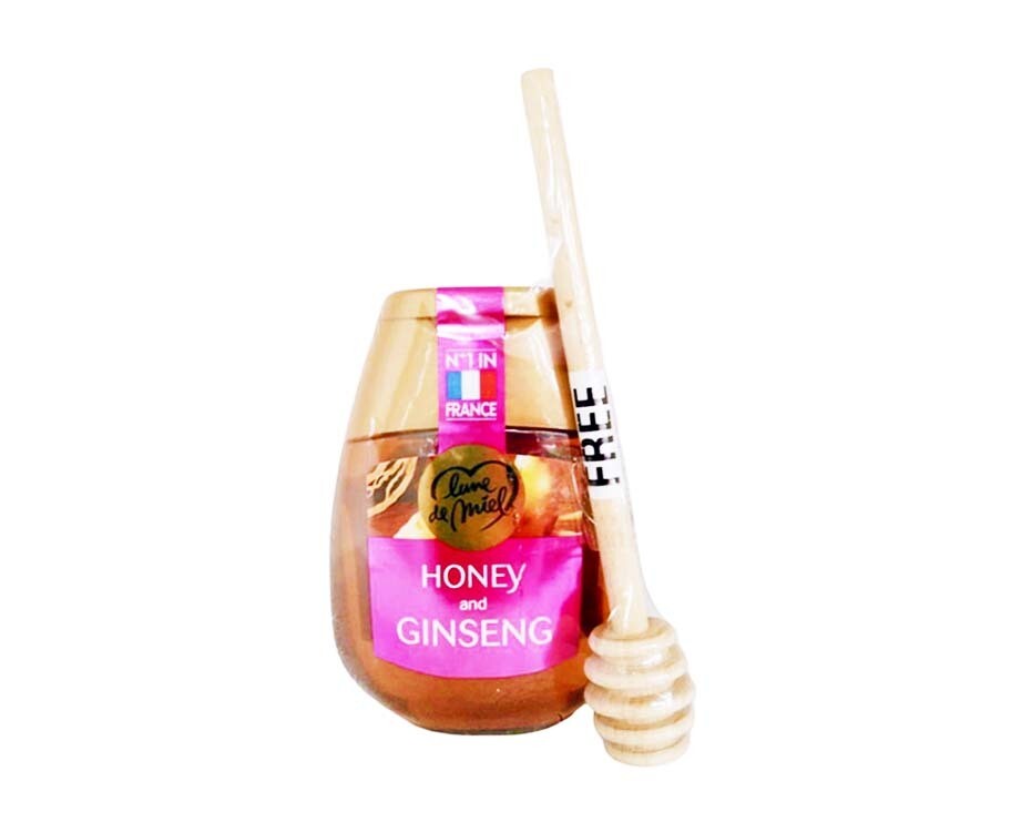 Lune De Miel Honey &amp; Ginseng + Free Honey Dipper 250g