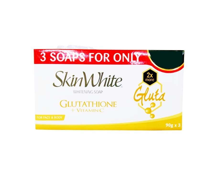 SkinWhite Whitening Soap Glutathione + Vitamin C (3 packs x 90g)