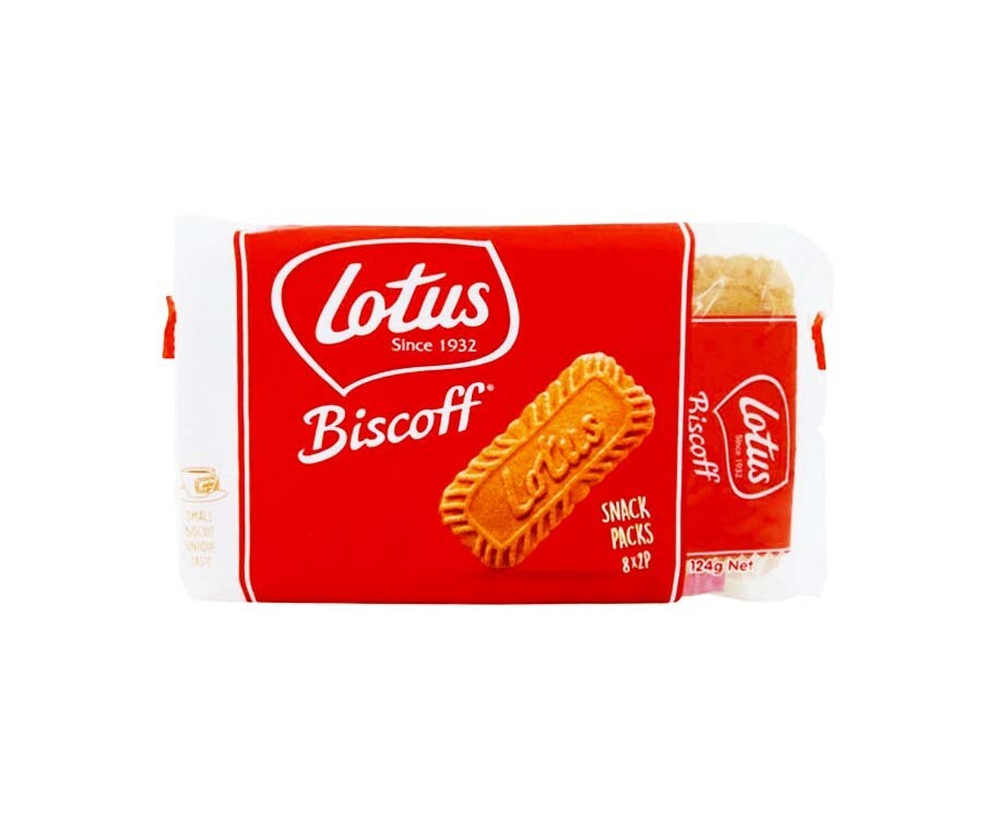 Lotus Biscoff Caramelized Biscuit Snack Packs 124g
