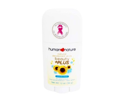 Human Nature Natural Deodorant Stick Beauty +Plus Powder Fresh 34g