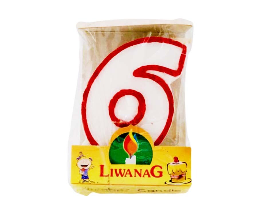 Liwanag Number Candle No. 6