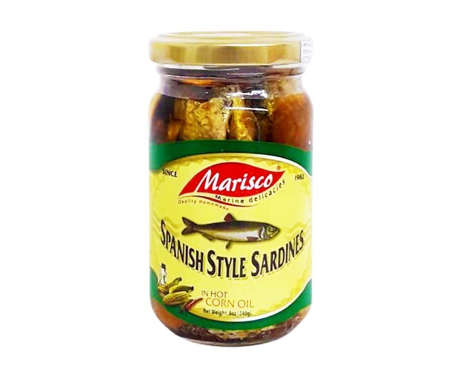 Marisco Spanish Style Sardines in Hot Corn Oil 8oz (240g)