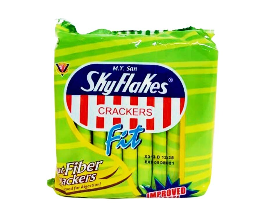 M.Y. San Sky Flakes Fit Oat Fiber Crackers (10 Packs x 25g)