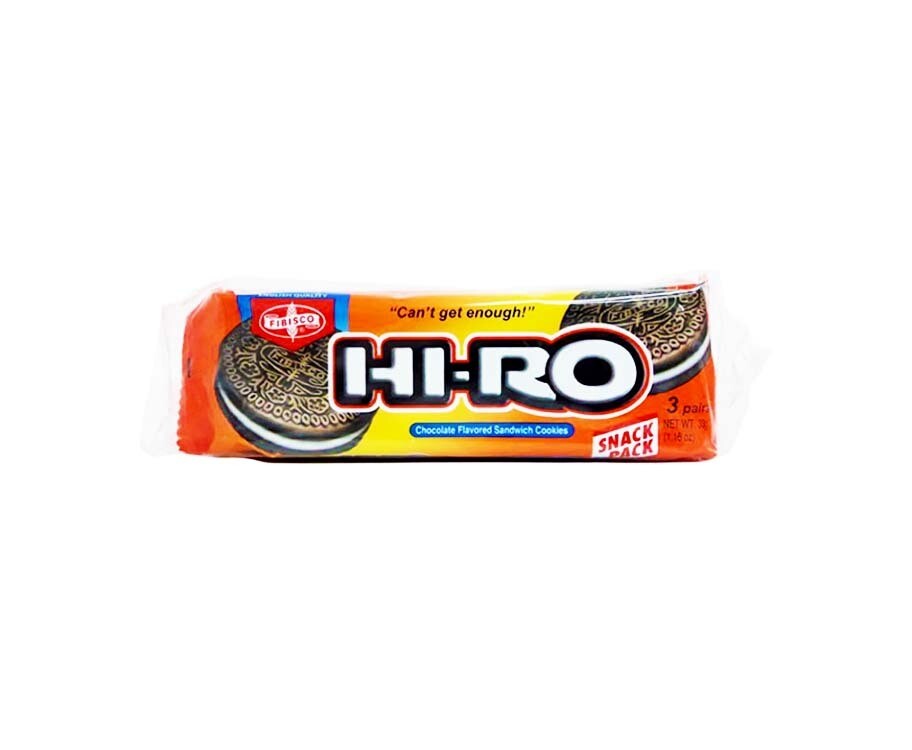 Fibisco Hi-Ro Chocolate Flavored Sandwich Cookies (10 Packs x 33g) 330g