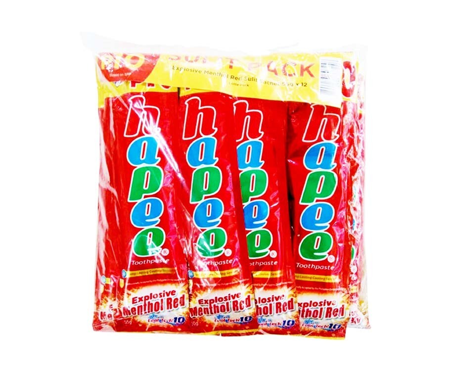 Hapee Explosive Menthol Red Sachet Sulit Pack (12 Packs x 55g)