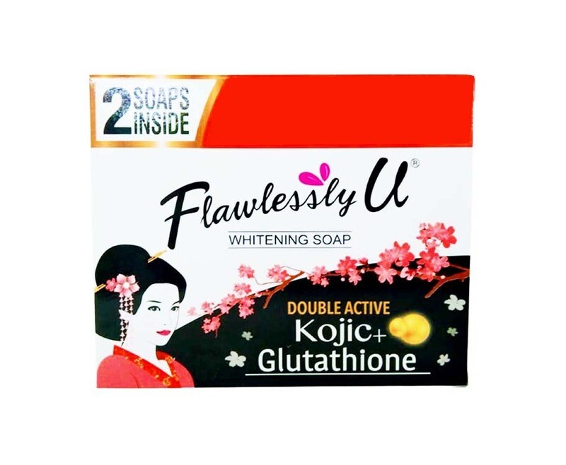 flawlessly u soap kojic glutathione review Flawlessly U Whitening Soap Double Active Kojic+ Glutathione (2 Soaps  Inside)