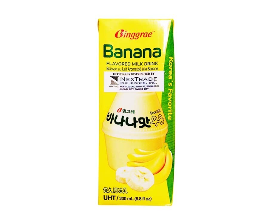 Binggrae Banana Flavored Milk Drink 200mL