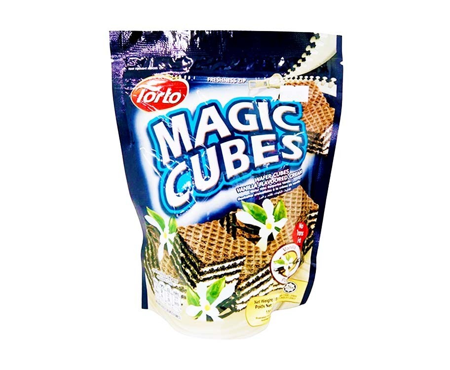 Torto Magic Cubes Vanilla Flavour Wafer Cubes Vanilla Flavoured Cream 150g