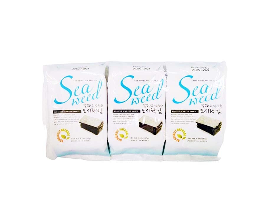The Jewel of The Sea Roasted Seaweed Snack (3 Packs x 4.5g)
