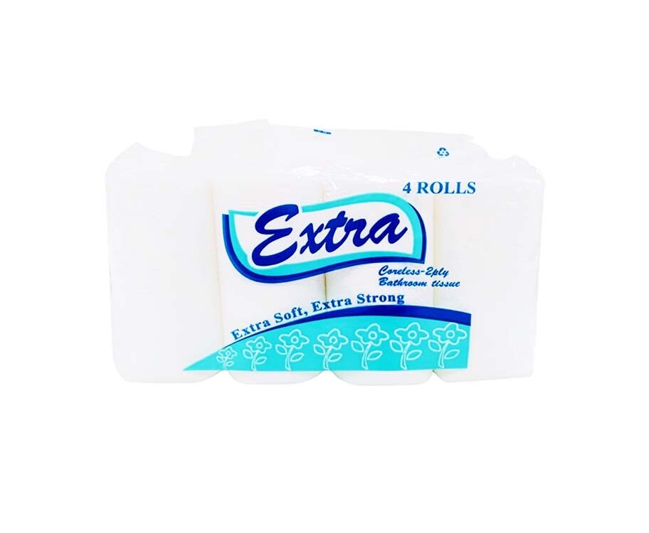 Extra Coreless Bathroom Tissue 2-Ply 4 Rolls