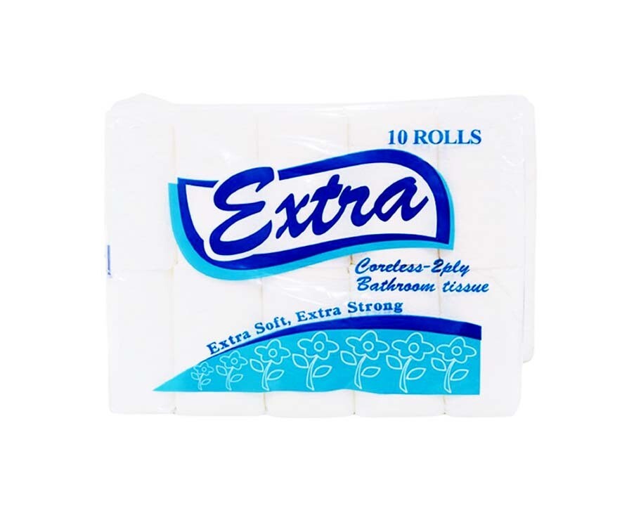Extra Coreless Bathroom Tissue 2-Ply 500 Sheets 10 Rolls